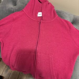 TNA Fuchsia Cowl Neck Sweater